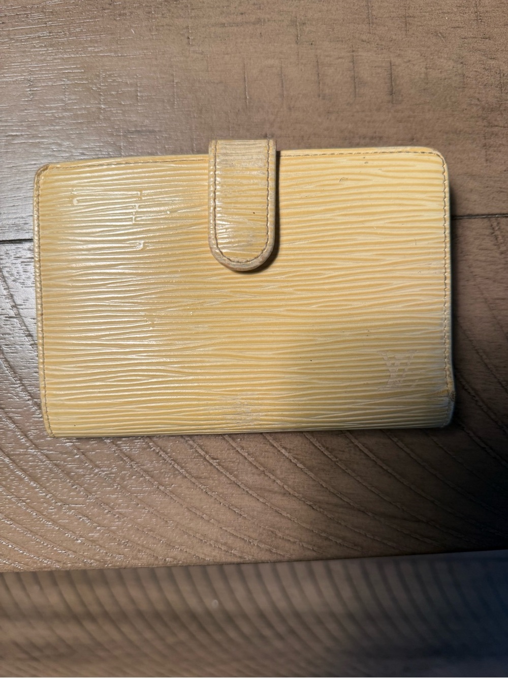 Louis Vuitton Yellow Epi Leather Snap Wallet